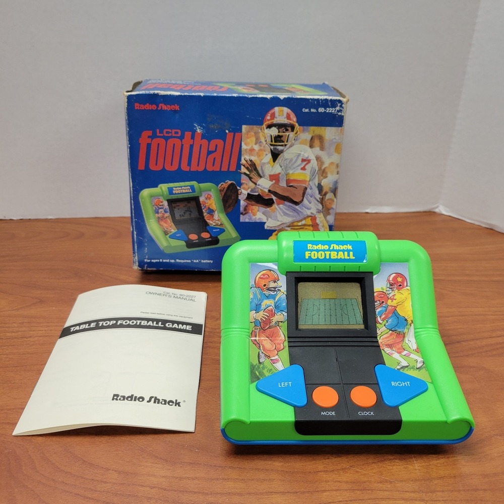 Raido Shack LCD football vintage hand held video game